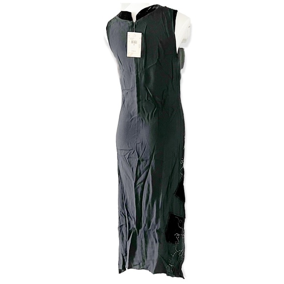 J.Jill Whisper Crepe Black Maxi Dress Size 8 NWT $129.00 - Picture 7 of 17